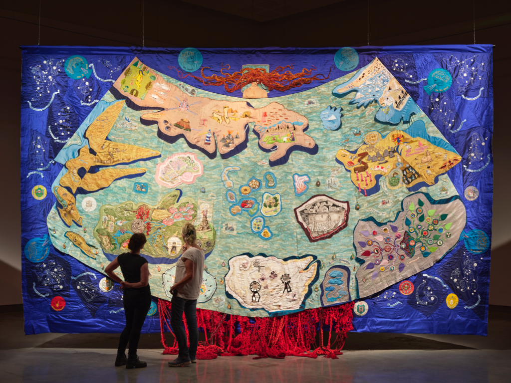 The Map - Rachel Fallon and Alice Maher - commissioned by Maolíosa Boyle for the Magdalene Series at Rua Red.  Installation image at Rua Red, South County Dublin Arts Centre 2021
Image credit: Ros Kavanagh